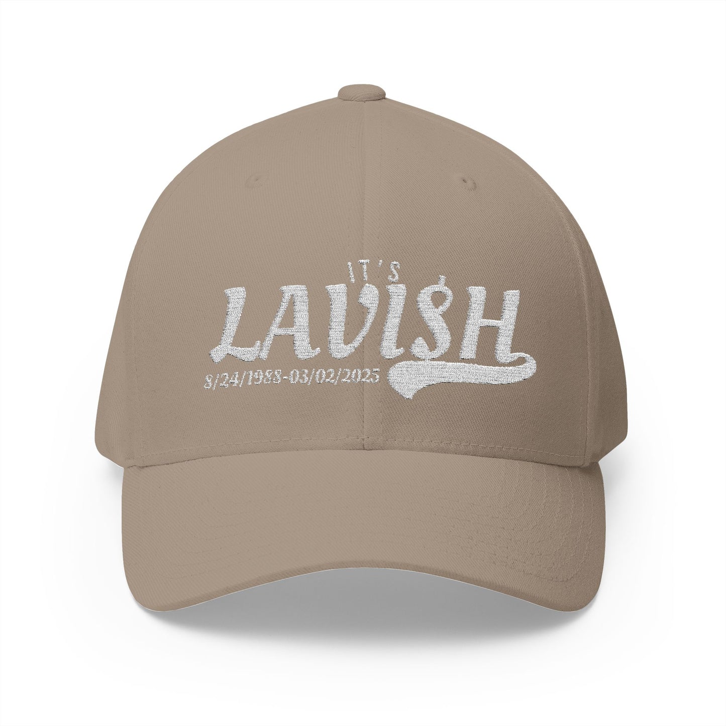 Lavish Embroidered Closed-Back Cap - Stylish & Comfortable Hat for Any Occasion