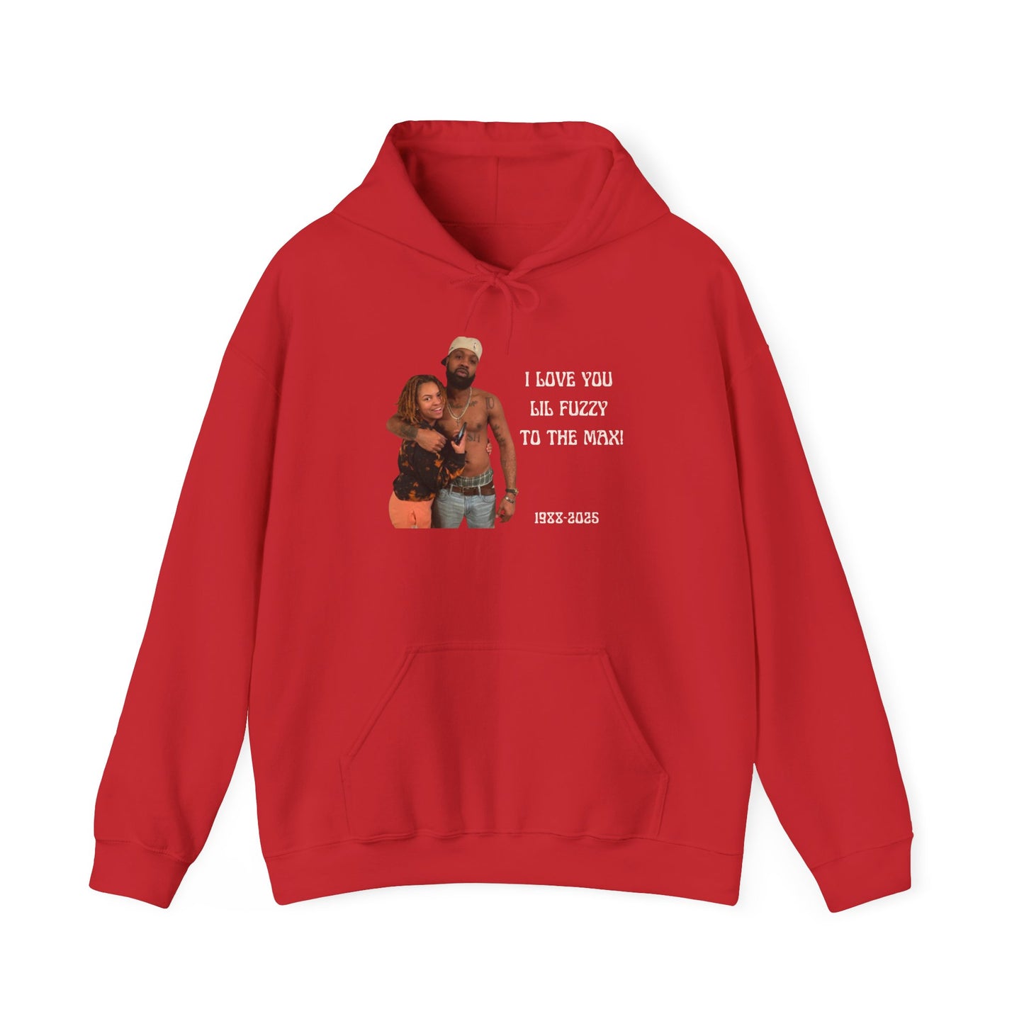 Love You Lil Fuzzy Hooded Sweatshirt | Unisex Heavy Blend | Cozy Romance Apparel