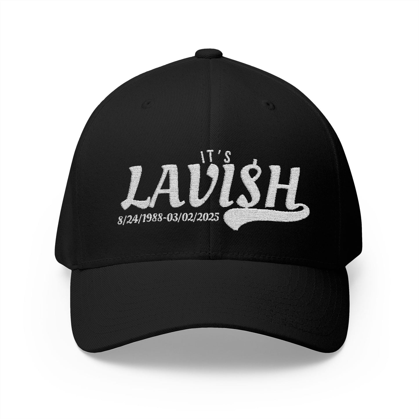 Lavish Embroidered Closed-Back Cap - Stylish & Comfortable Hat for Any Occasion