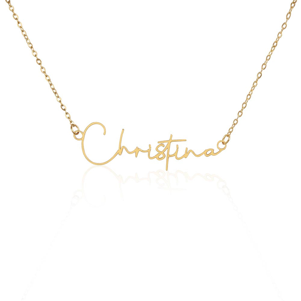 Personalized Name Necklace – Signature Style